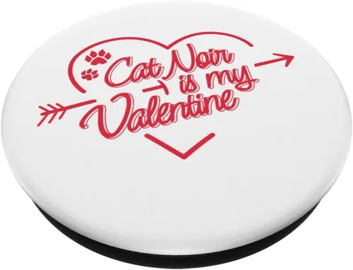 Vista 2 de Miraculous Ladybug San Valentín Cat Noir is her Valentine PopSockets Swappable PopGrip