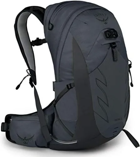 Vista 14 de Osprey Talon 22L Mochila de senderismo para hombre con cinturón de cadera, color azul cerámica, S/M