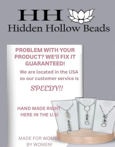 Vista 2 de Hidden Hollow Beads Pulsera de repuesto intercambiable artística para mujer, 6.5 o 5.5 pulgadas de largo, identificación de alerta médica