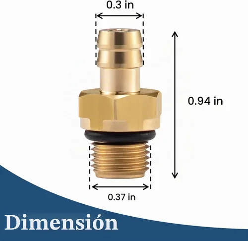 Vista 4 de Raincovo Kit de inyector de químicos, inyector de jabón para lavadora a presión, rosca macho BSP de 1/8 pulgada 27