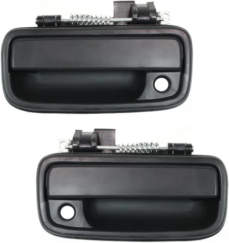 Vista 6 de Para Toyota Tacoma 1995-2004 Manija de puerta exterior lado del conductor Exterior frontal texturizado negro Reemplazo para TO1310117