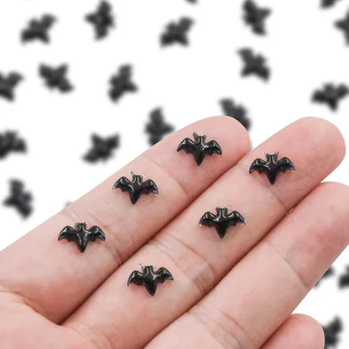 Vista 13 de 50 piezas de mini mariposas para manualidades, miniaturas de casa de muñecas, mini cosas de resina, mini mariposas diminutas para jardín de hadas