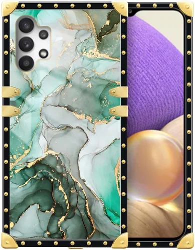 Vista 45 de Funda compatible con Samsung Galaxy A03S 4G, TPU suave de lujo y parte trasera de policarbonato duro para niñas y mujeres, funda protectora a prueba