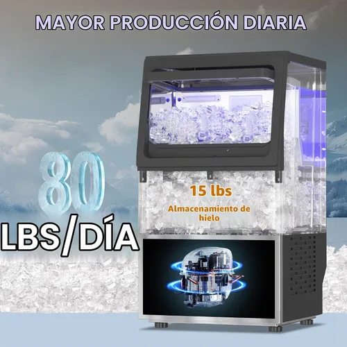 Vista 2 de Máquina de hielo masticable suave de la pelotilla del fabricante 80LB/24H