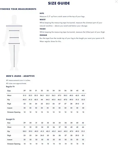 Vista 5 de Tommy Hilfiger Jeans adaptativos para hombre Botones magnéticos de cintura ajustable recta