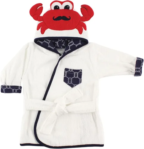 Vista 2 de Hudson - Bata de baño con capucha, diseño de cara de animal