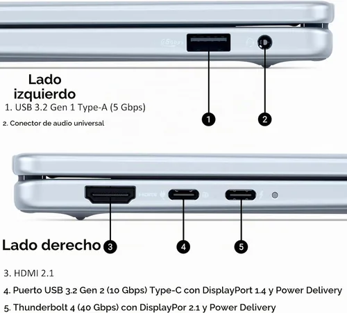 Vista 8 de Dell Laptop con pantalla táctil 16 Plus, Intel Core Ultra 9, 32 GB LPDDR5X