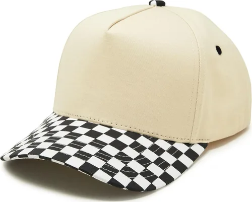 Vista 18 de Funky Junque - Sombreros Snapback de Lona Vintage de Dos Tonos Rayas a rayas - Rojo/Beige