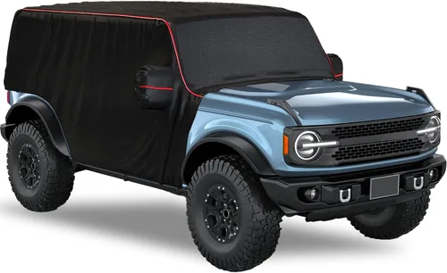 Vista 14 de MZS Funda de cabina compatible con Bronco 2 puertas 2021-2026, 600D al aire libre, impermeable, Bronco cubierta 2dr con cremallera para puerta