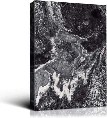 Vista 23 de Denzoer - Lienzo decorativo para pared, pintura abstracta, decoración de pared, pintura contemporánea con envoltura de galería, ilustraciones