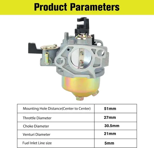 Vista 3 de Carburador GX390 para Honda GX340 13 HP 13HP 11HP GX 390 Motor Reemplazar 16100-ZF6-V01 con junta de filtro de combustible
