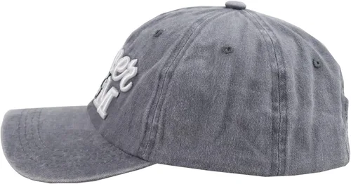 Vista 3 de MANMESH HATT Gorra de béisbol para mamá de fútbol desgastada, ajustable lavado bordado para el sol para mamá