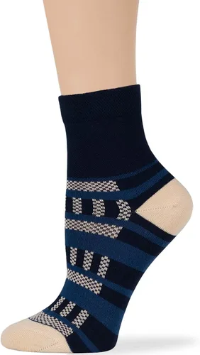 Vista 5 de 7BIGSTARS KINGDOM Women's Cotton Quarter Non-Binding Diabetic Fashion Socks-L-M-4 Pack-Multicolor