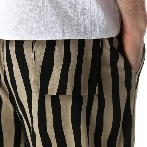 Vista 6 de CupoJito Pantalones holgados para hombre, pantalones deportivos para yoga, hippie, pantalones de paracaídas, ropa de calle, pantalones harén