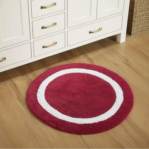 Vista 110 de Better Trends - Alfombra de baño 100% algodón reversible, altamente absorbente y lavable a máquina, suave, tapete de ducha para piso de baño