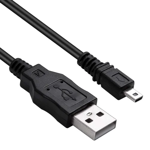 Vista 2 de Cable USB UC-E6, cargador de repuesto para Nikon Coolpix L830 S3300, cámara Fujifilm, (Mini 8P, 3.3 pies)