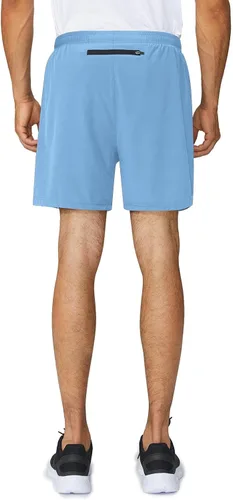 Vista 3 de baleaf Pantalones cortos deportivos de running y entrenamiento de 5 pulgadas para hombre, ligeros con bolsillo con cremallera