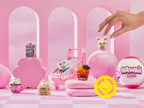 Vista 6 de Mini Brands Kawaii Capsule de ZURU, mini coleccionables Surprise Kawaii, embalaje ciego, coleccionables con temática japonesa (paquete de 2)