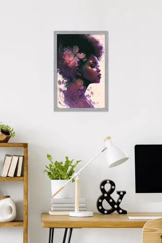 Vista 2 de Trends International Wumples - Beautiful Profile Wall Poster, 22.4L x 14.7W, Gray Framed Version