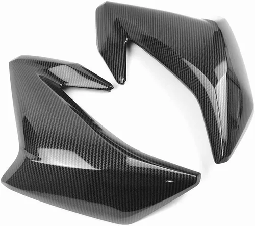 Vista 3 de GLoyer Motorcycle Windshield Unpainted Motorcycle Front Gas Tank Side Trim Insert Cover Panel Fairing Cowl Compatible with Kawasaki Z900 2017 2018