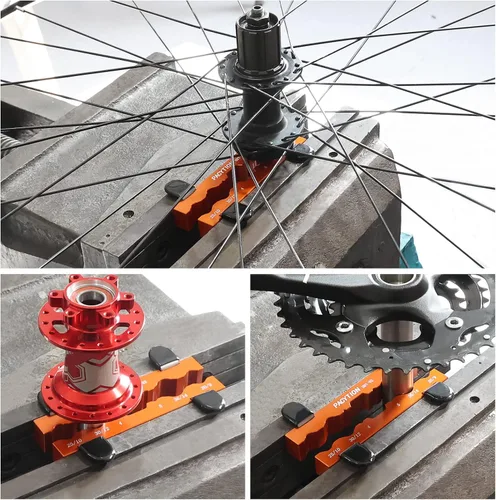Vista 5 de PACYTION Eje de bicicleta y tornillo de banco de husillo para piezas