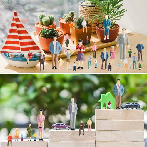 Vista 3 de Namalu 70 piezas de figuras de personas 1: 25 1: 50 1: 75 1: 150, modelo Varios