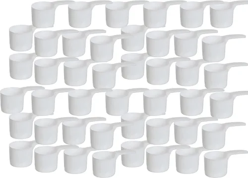 Vista 3 de Cuchara de envasado de medición de plástico de 2.4 fl oz (= 70 cc/ = 4.73 cucharadas/= 2.37 fl oz/ = 0.3 taza), mango medio - para medir y dispensar