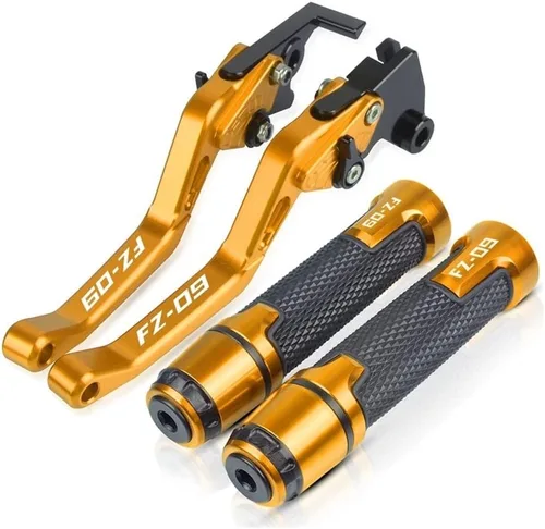 Vista 10 de DOUKI Manillar de motocicleta Yamaha FJ09 MT09 MT-09 FZ-09 FZ09 2013-2021 2020 2019 2018 2017 2016 Manillar de motocicleta ajustable Palancas