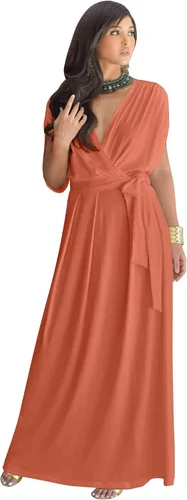 Vista 10 de KOH KOH Vestido largo plisado y modesto para mujer, para invitada de boda Negro