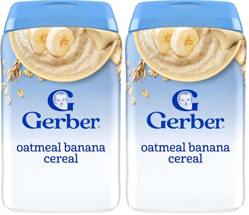 Vista 12 de Gerber Cereal de avena con plátano y fresa, 8 onzas, paquete de 5