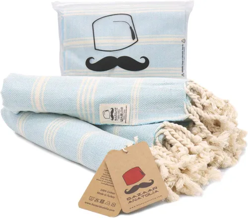 Vista 32 de Bazaar Anatolia Toallas de mano – Juego de 4 39 x 19 pulgadas – Toalla de mano turca a rayas para baño, 100% algodón, cocina, cara, cabello, té