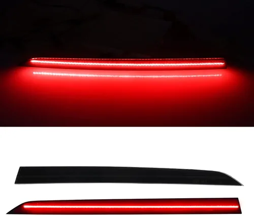 Vista 2 de Luces reflectoras LED para parachoques trasero de repuesto para 3 series 320i 328i 330i 335i 340i F30/F31 2012-2019, lente ahumada marcador lateral