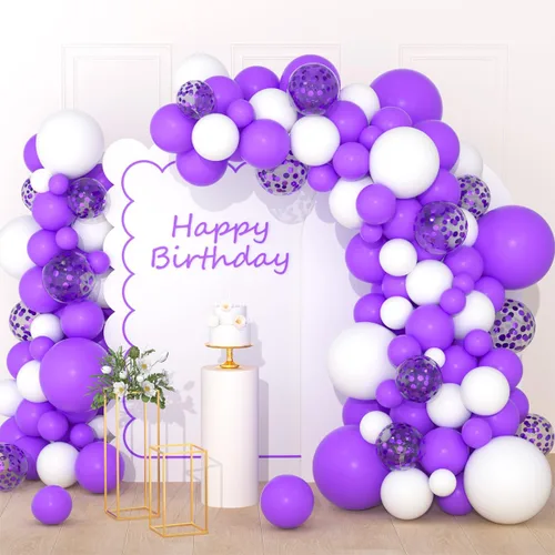 Vista 10 de Kit de arco de guirnalda de globos de color verde azulado y blanco – Arco de guirnalda de globos de mar con globos azules y verde azulado