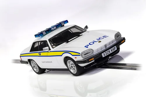 Vista 3 de Scalextric Jaguar XJS - Coche de carreras C4224 Slot 1:32, blanco, amarillo y azul