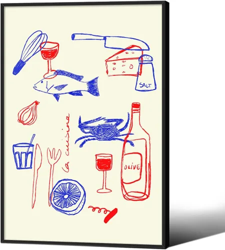 Vista 27 de MWZUPQ Póster de cóctel colorido de moda, retro, lindas copas de vino, lienzo, arte de pared, llena tu taza, pinturas impresiones de bares, cocina