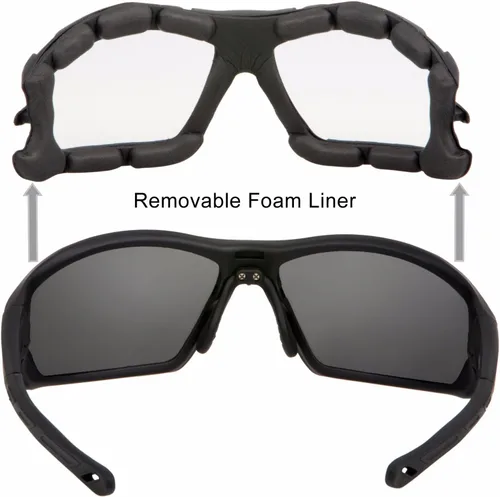 Vista 4 de WYND Blocker Gafas de sol envolventes para deportes extremos (negrohumo)