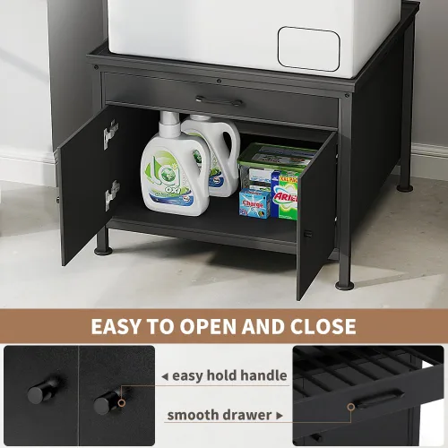 Vista 4 de LUCKUP Pedestal de lavandería para lavadora y secadora, soporte base de plataforma resistente de 29 pulgadas, ajuste universal para todas