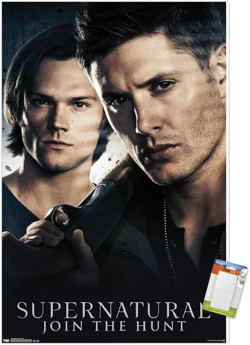 Vista 12 de Trends International Supernatural - Póster de pared de hermanos, 14.725 x 22.375 pulgadas, versión enmarcada de madera de granero
