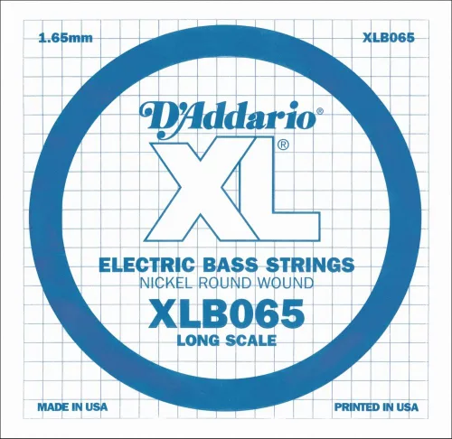 Vista 25 de D'Addario XLB020P Guitarra Bajo de Acero Liso Cuerda Simple, Escala Larga, .020