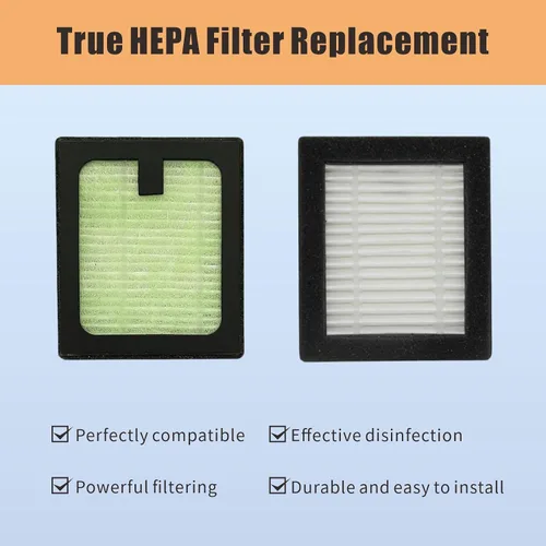 Vista 3 de Paquete de 4 filtros HEPA de repuesto para la lavadora de biberones Pro Brezza de bebé de alta eficiencia, filtro HEPA verdadero H13, polvo