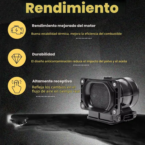 Vista 5 de Sensor de Flujo de Aire Masivo MAF 2.4L 3.0L compatible con Chrysler 2001-2005 Sebring - para Dodge 2001-2005 Stratus - 2000-2005 Eclipse
