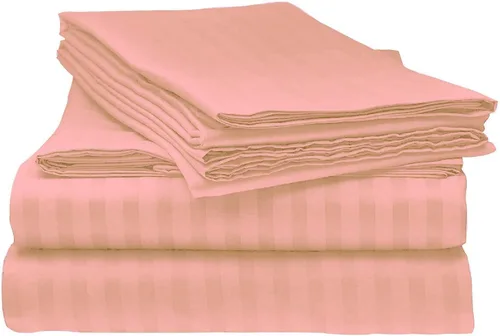 Vista 16 de laxlinen Super Suave Calidad 4 Pcs Hoja de cama Set (+ 30 inch) bolsillo extra profundo