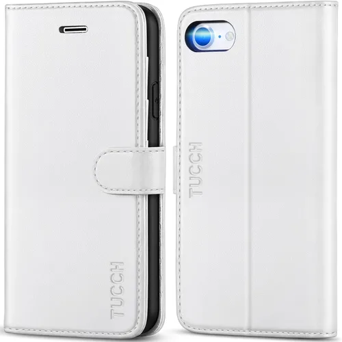 Vista 18 de TUCCH - Funda tipo cartera compatible con iPhone 8