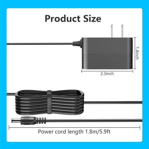 Vista 5 de Reemplazo del adaptador de corriente de 9 V para Schwinn130 170 190 510u 590u A10 bicicleta de fitness vertical 411 430 470 490 máquina elíptica 230