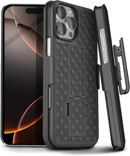 Vista 11 de MOTIVE Funda para iPhone 14, funda con clip para cinturón para Apple iPhone 14, funda protectora delgada y resistente a prueba de golpes con soporte