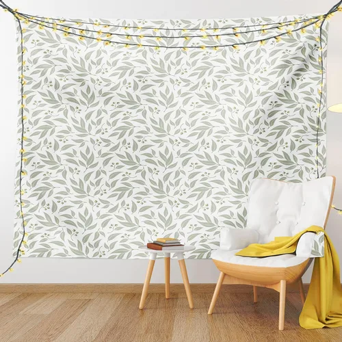 Vista 85 de Lunarable Tapiz japonés, Geisha joven en kimono con maquillaje oriental tradicional de Sakura, decoración de tela para colgar en la pared