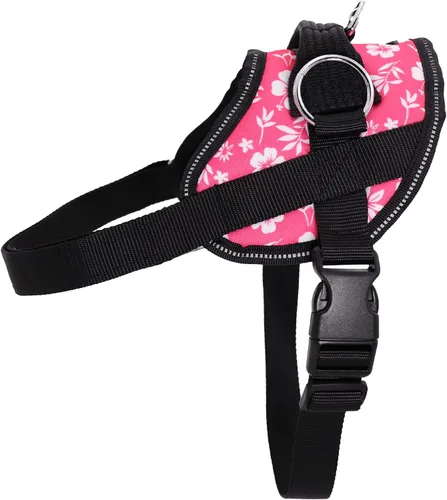 Vista 12 de Bark Appeal - Arnés para perro Aqua Blue sin tirones para mascotas de tamaño extra pequeño – Chaleco reflectante ajustable con 3 clips de correa
