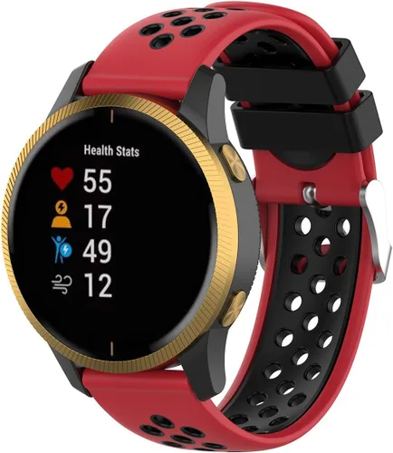 Vista 8 de FitTurn Bandas de liberación rápida con agujero transpirable de 0.787 in compatibles con Garmin Approach S40/Forerunner 245 645 165
