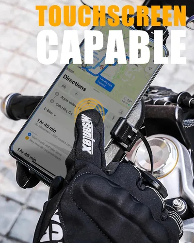 Vista 4 de VAZESWIN - Guantes de motocicleta de invierno para hombres y mujeres con pantalla táctil, talla S Motorcycle ATV UTV Snowmobile Riding, Cold