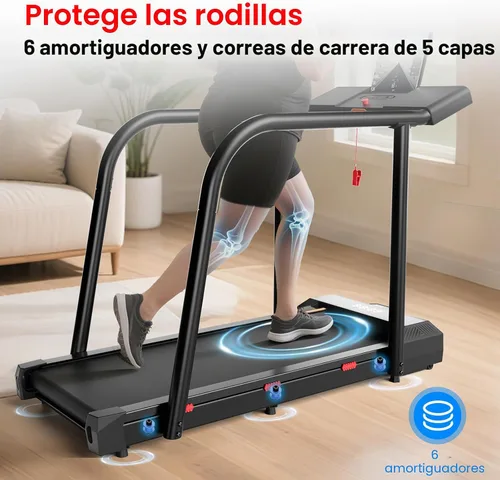 Vista 6 de YESOUL Treadmill for Seniors with Long Handrails, Emergency Stop Button